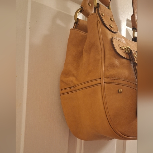 BALLY Italian Leather Hobo Bag Purse - Picture 5 of 14